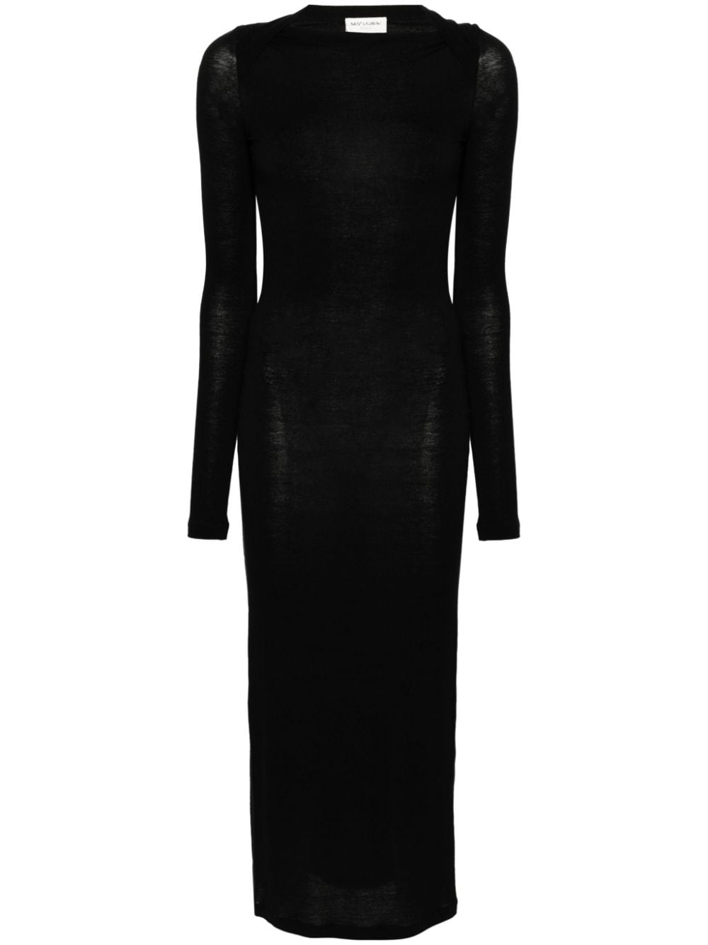 Saint Laurent Wool blend long pencil dress Saint Laurent