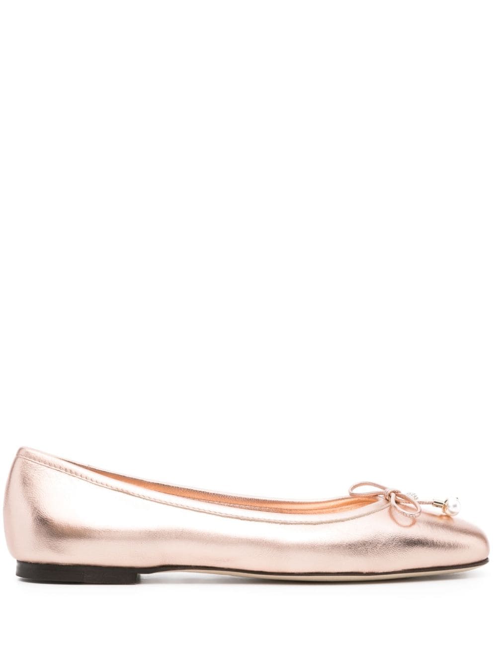 Jimmy Choo Elme metallic ballerina shoes Jimmy Choo