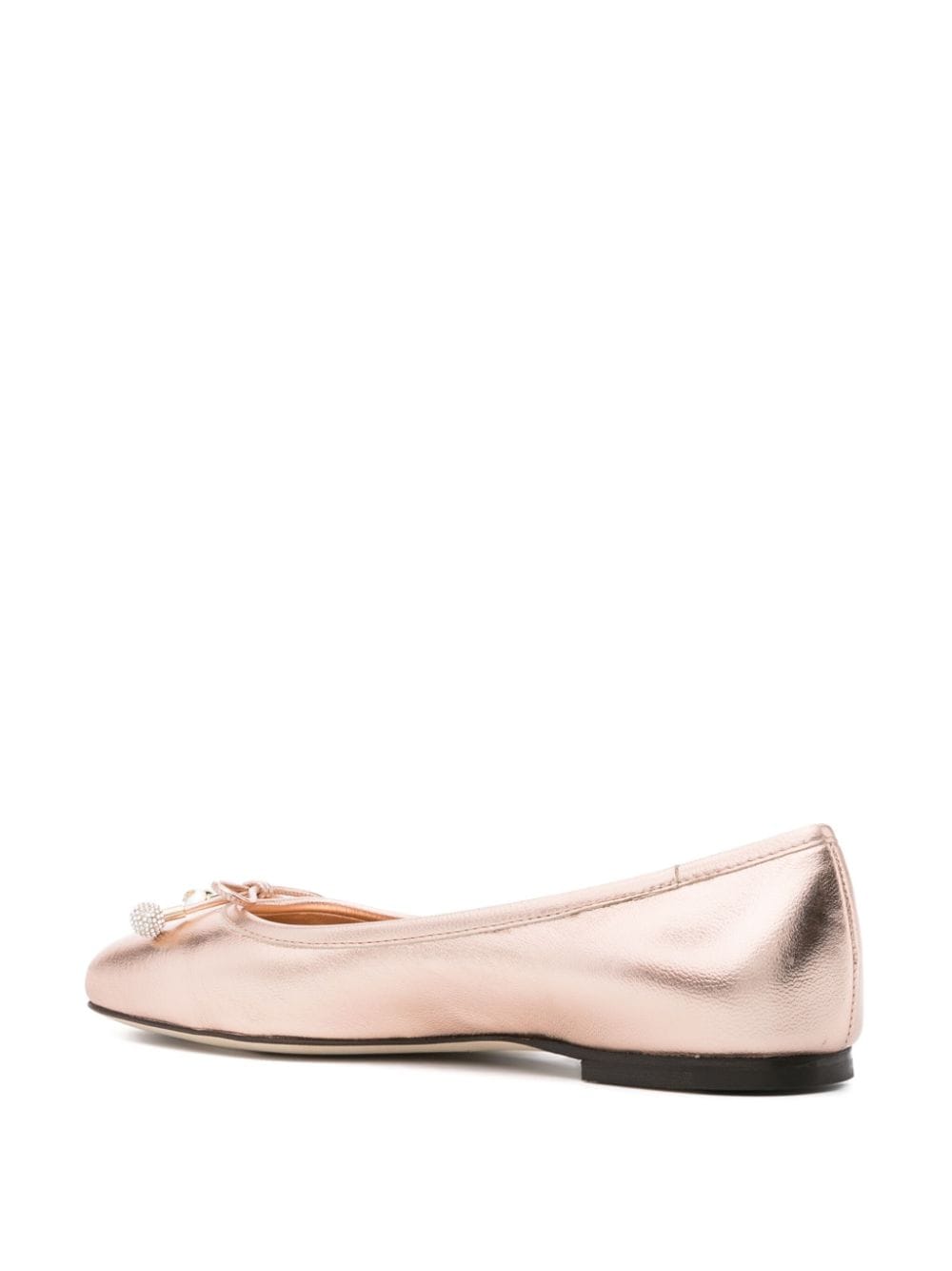 Jimmy Choo Elme metallic ballerina shoes Jimmy Choo