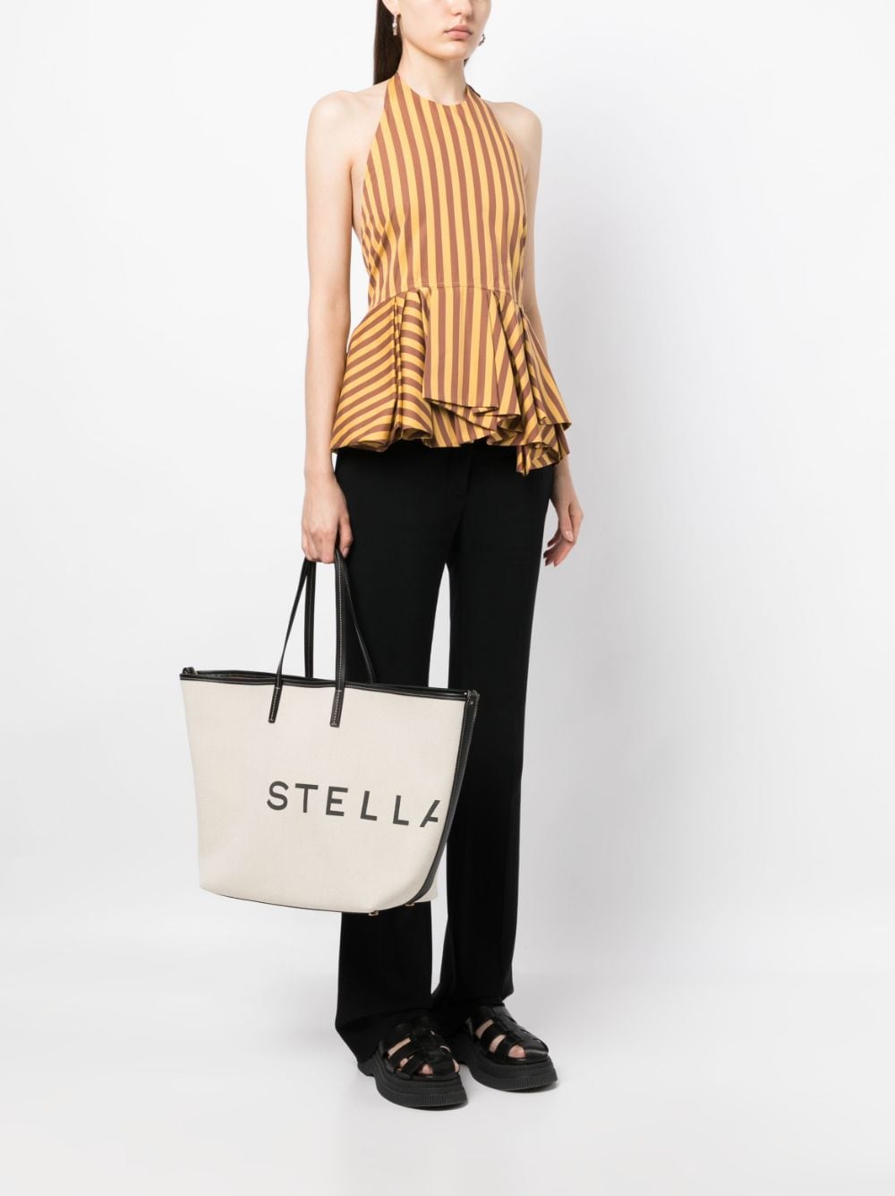 Stella McCartney Logo canvas tote bag Stella McCartney