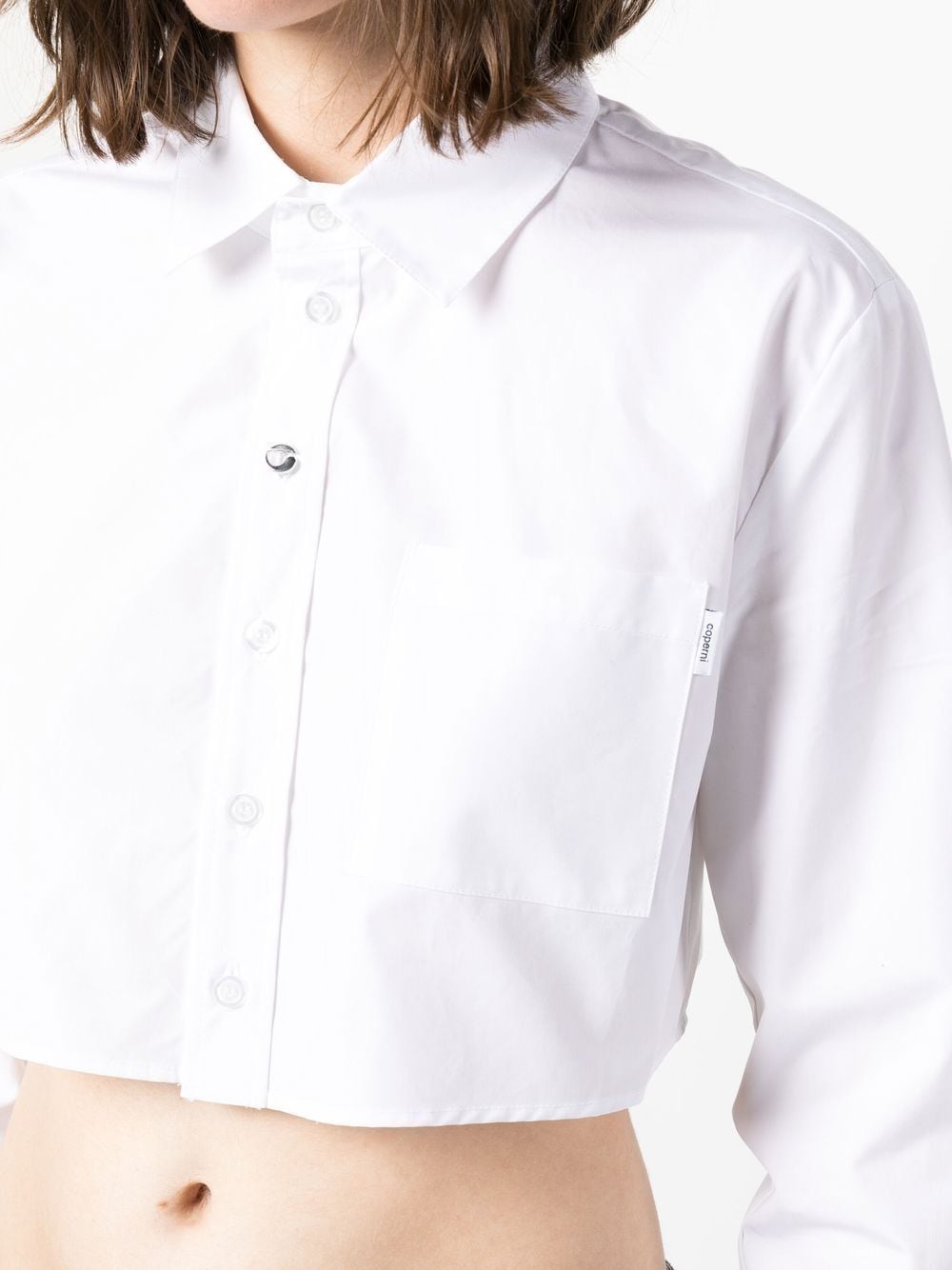 Coperni Cropped cotton shirt Coperni