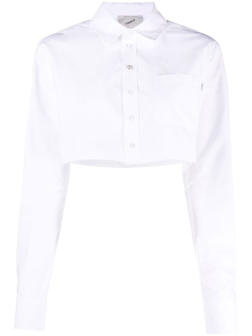 Coperni Cropped cotton shirt Coperni