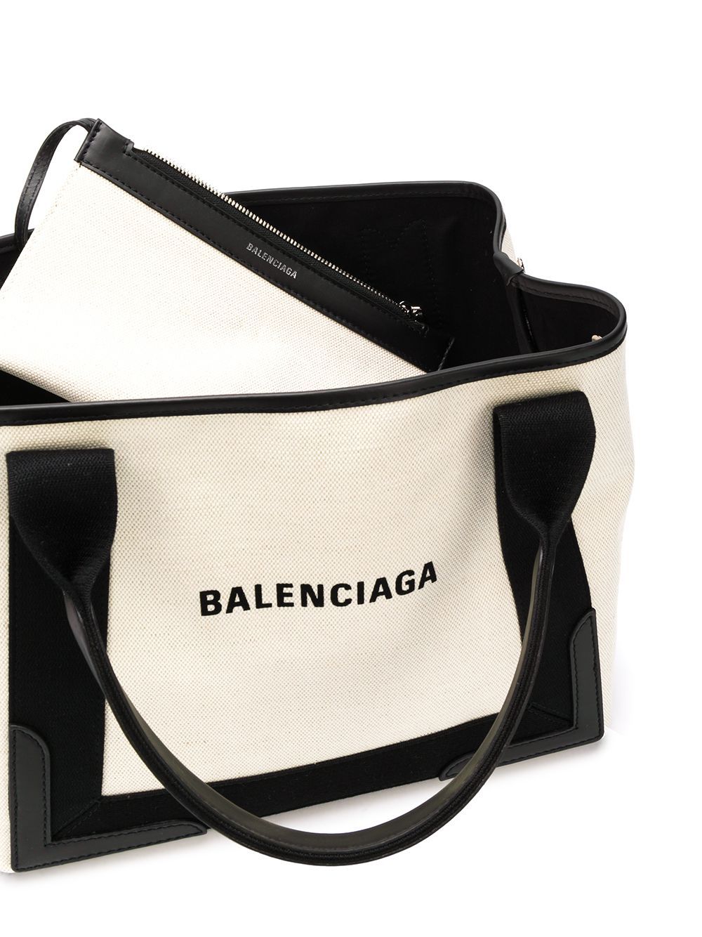 Balenciaga canvas tote with removable pouch Balenciaga