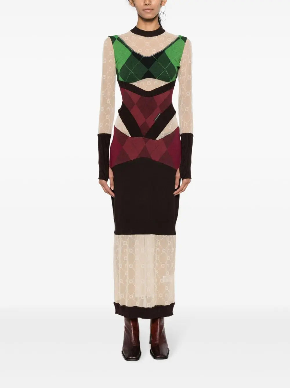MARINE SERRE Dresses Green Marine Serre