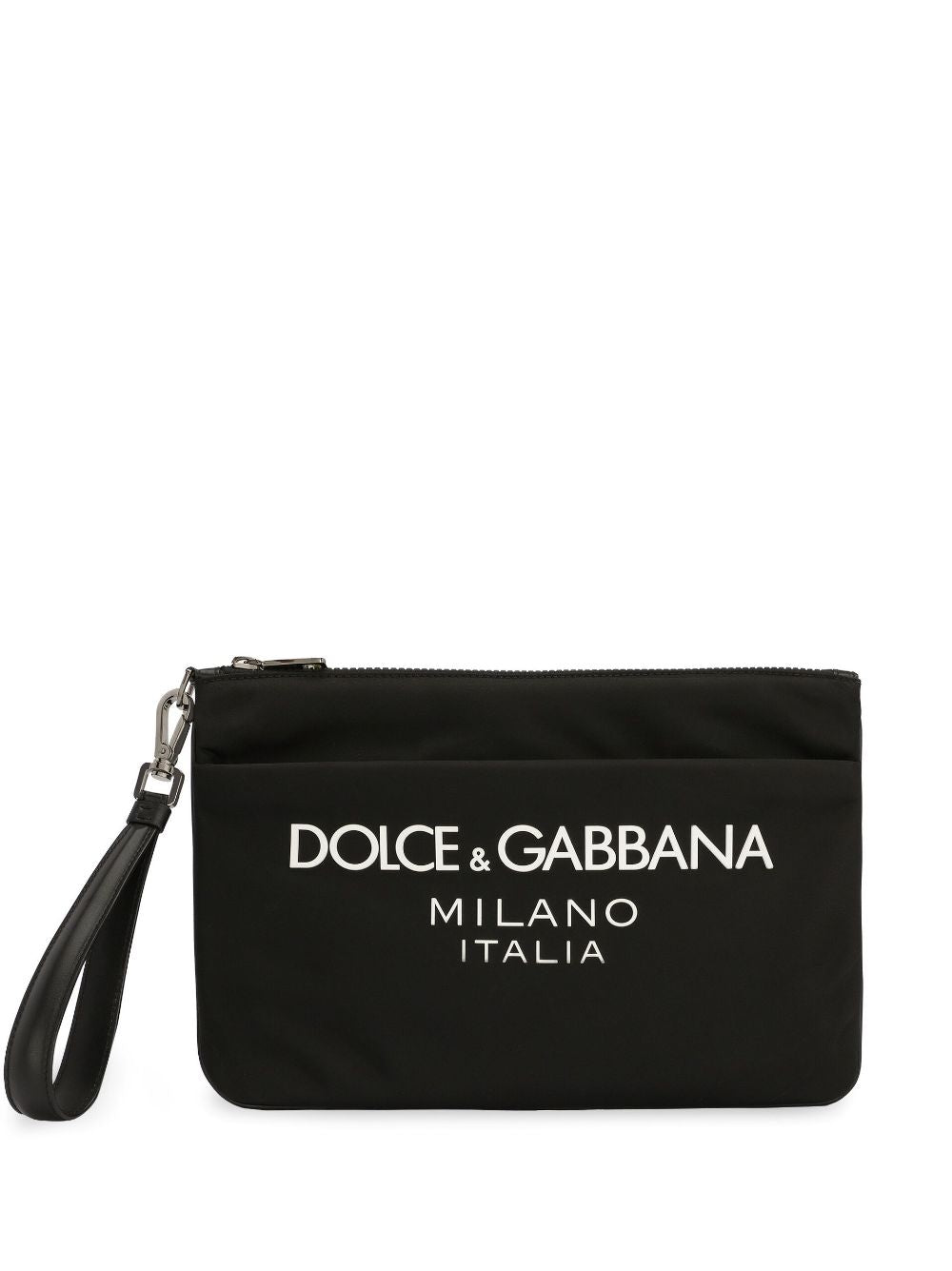 Dolce & Gabbana Nylon pouch with rubberized logo Dolce & Gabbana