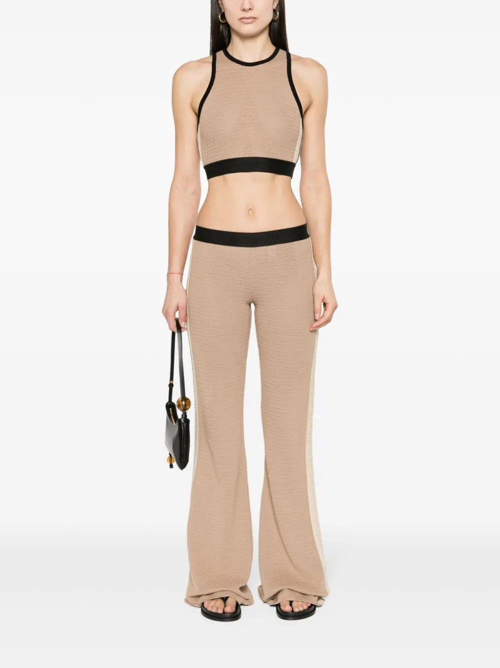 Palm Angels Trousers Beige Palm Angels