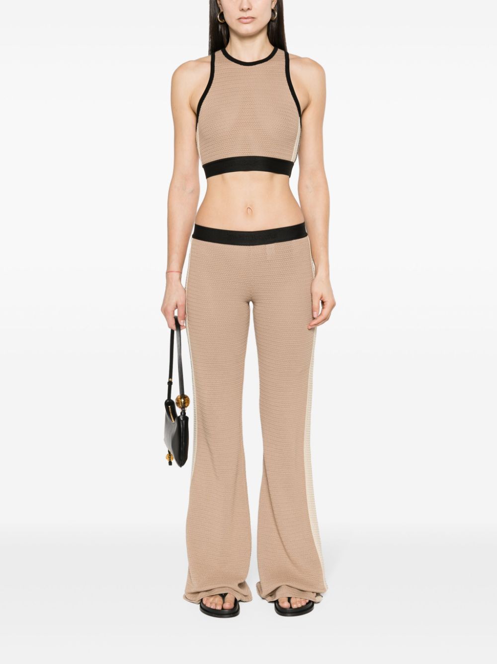 Palm Angels Trousers Beige Palm Angels
