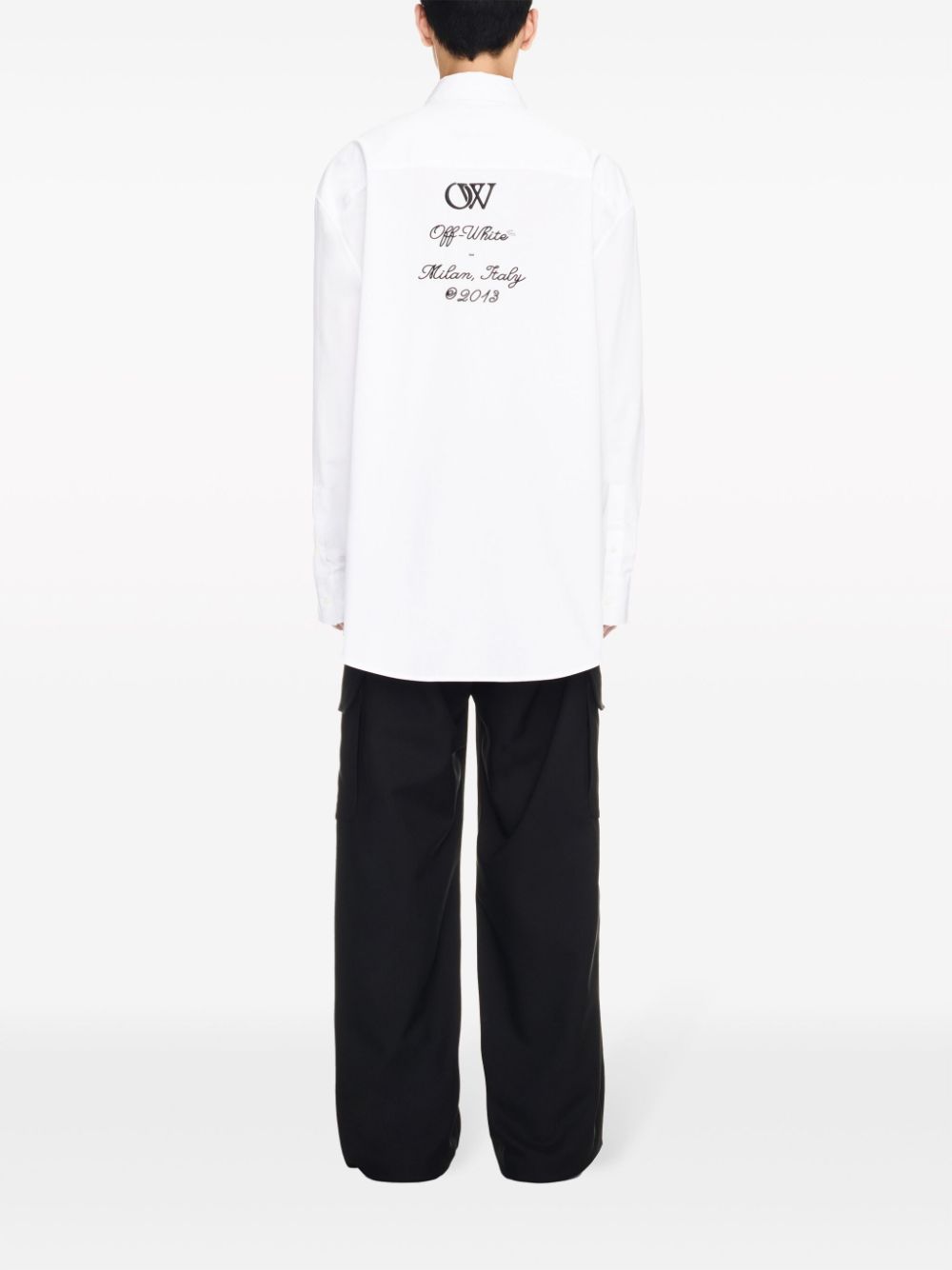 Off White Shirt with embroidery Off White