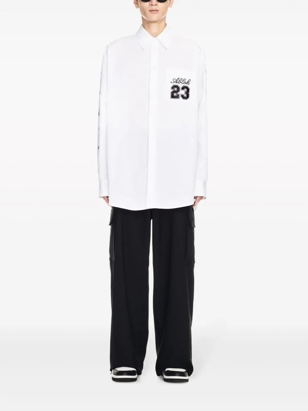 Off White Shirt with embroidery Off White