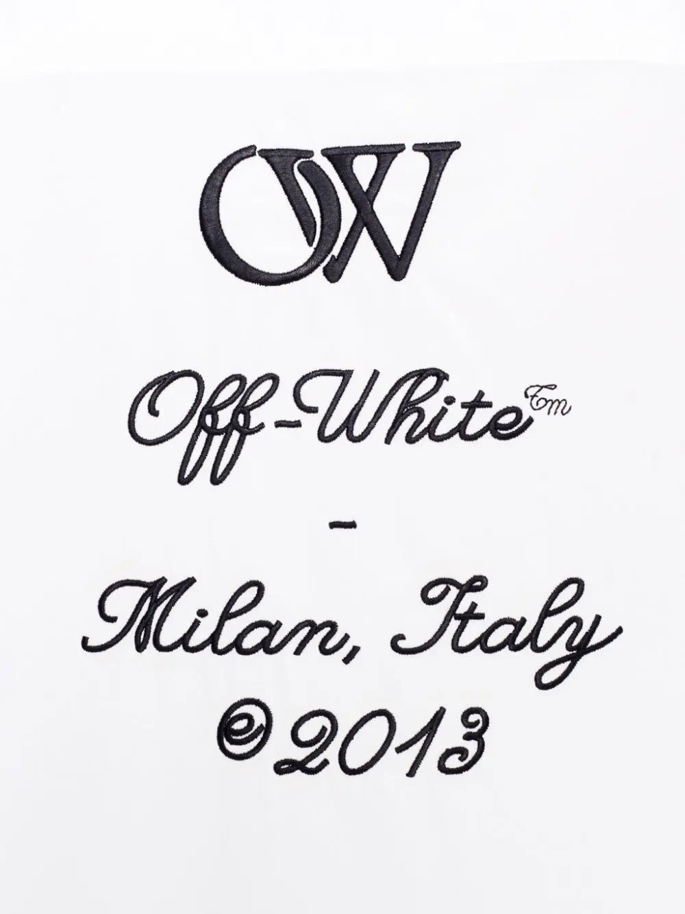 Off White Shirt with embroidery Off White