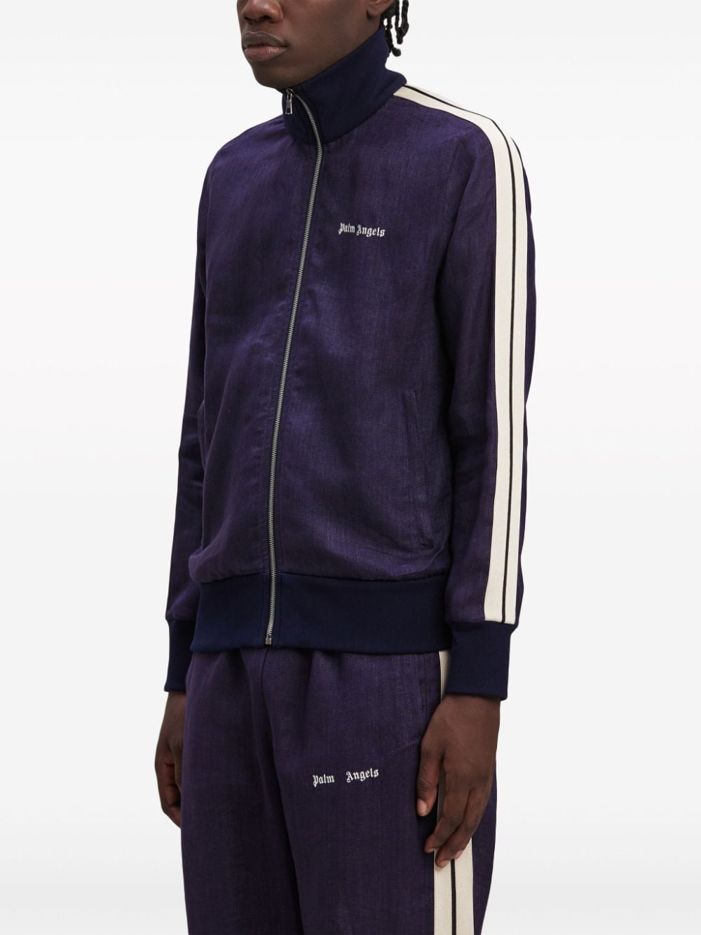 Palm Angels Sweaters Blue Palm Angels