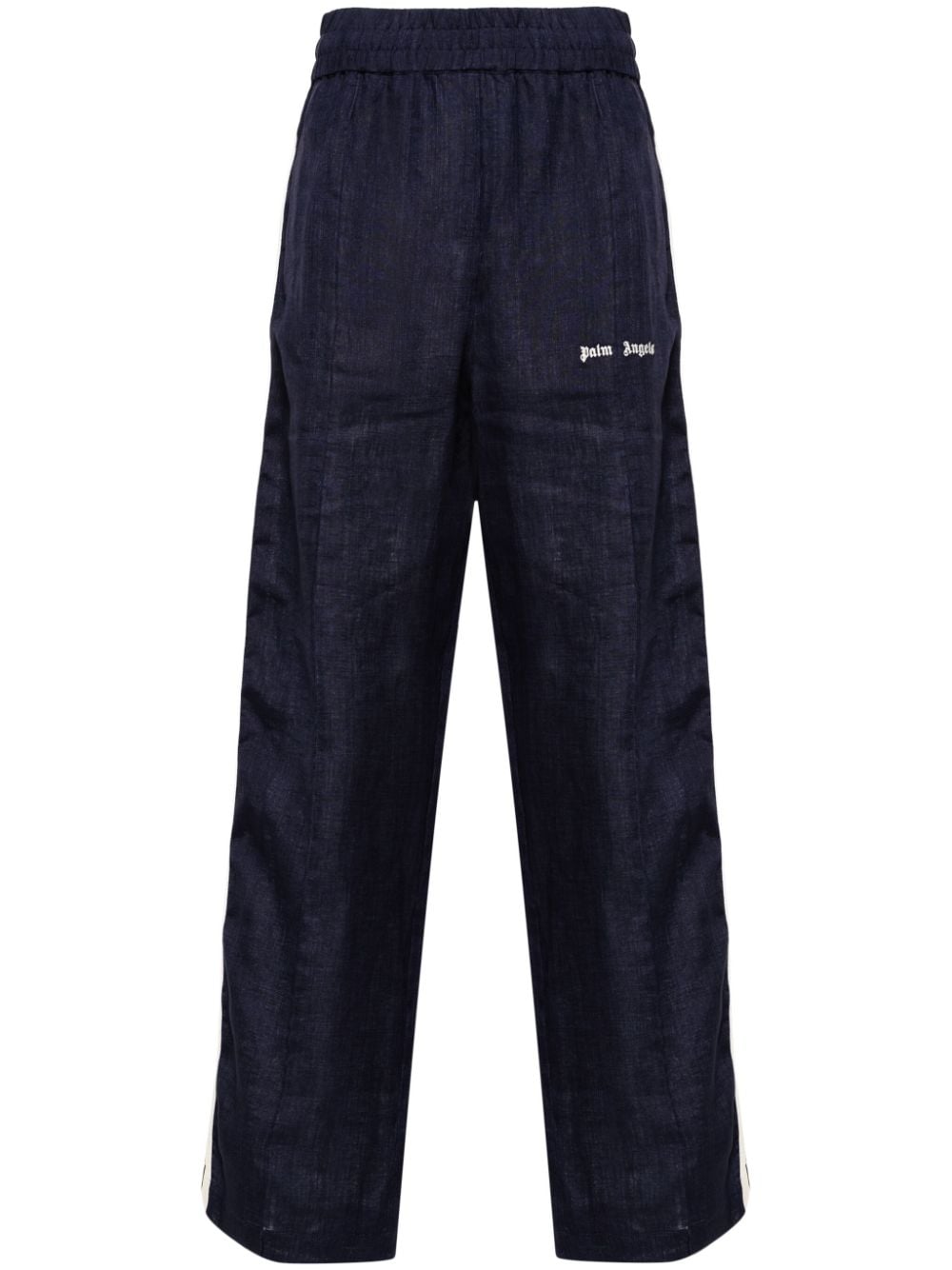 Palm Angels Trousers Blue Palm Angels
