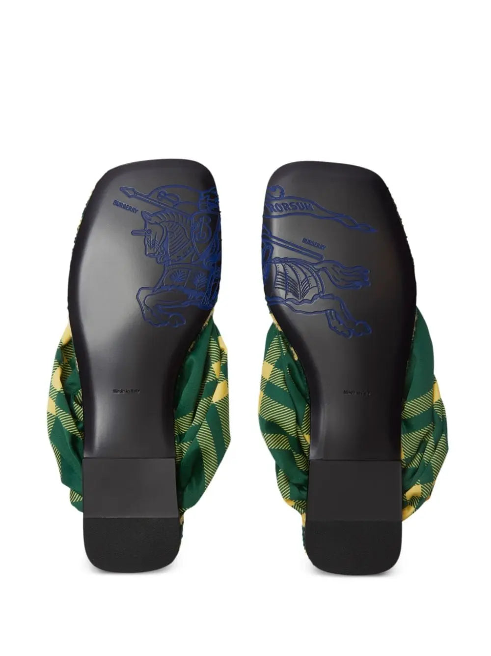 Burberry check pool flat slides Burberry
