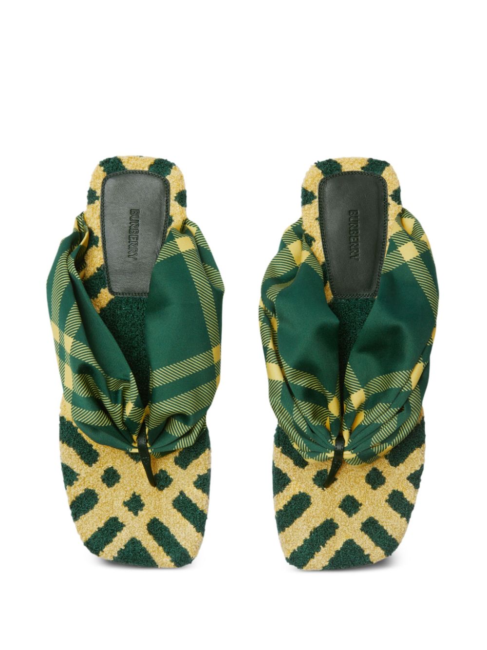 Burberry check pool flat slides Burberry