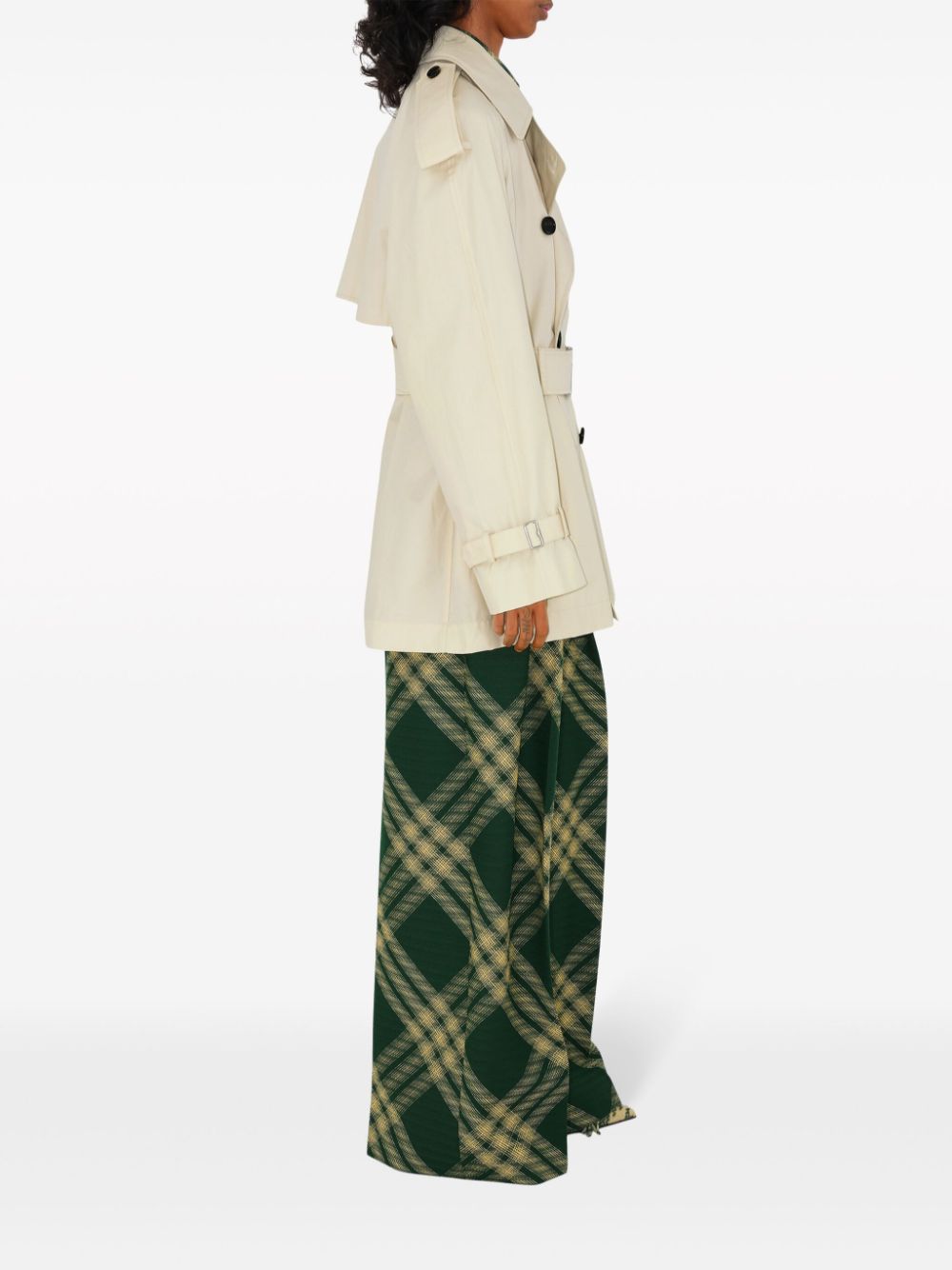Burberry Short Belted Trench Coat Burberry