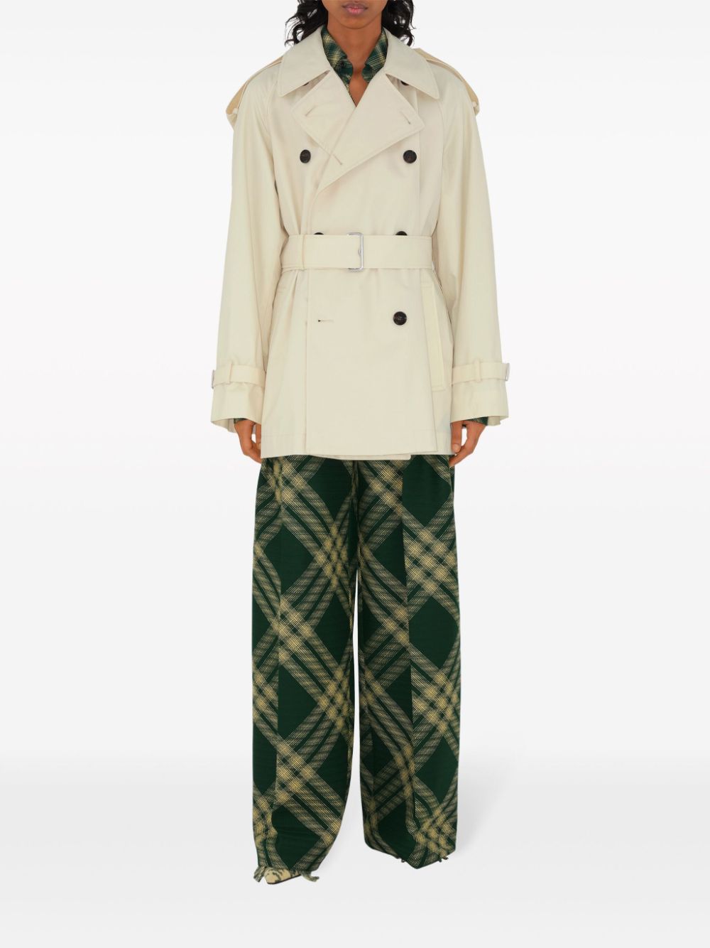 Burberry Short Belted Trench Coat Burberry