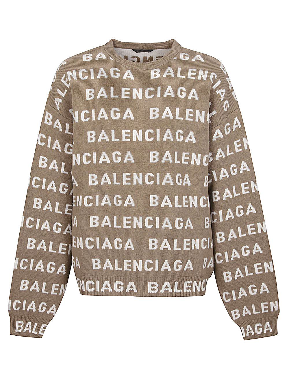 Balenciaga Intarsia Logo Sweater Balenciaga