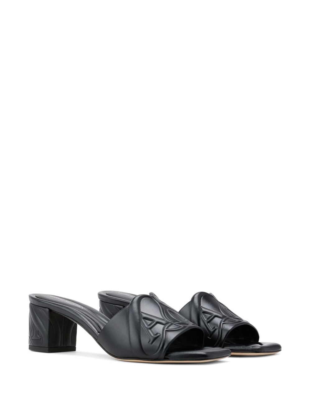 Alexander McQueen seal leather mules