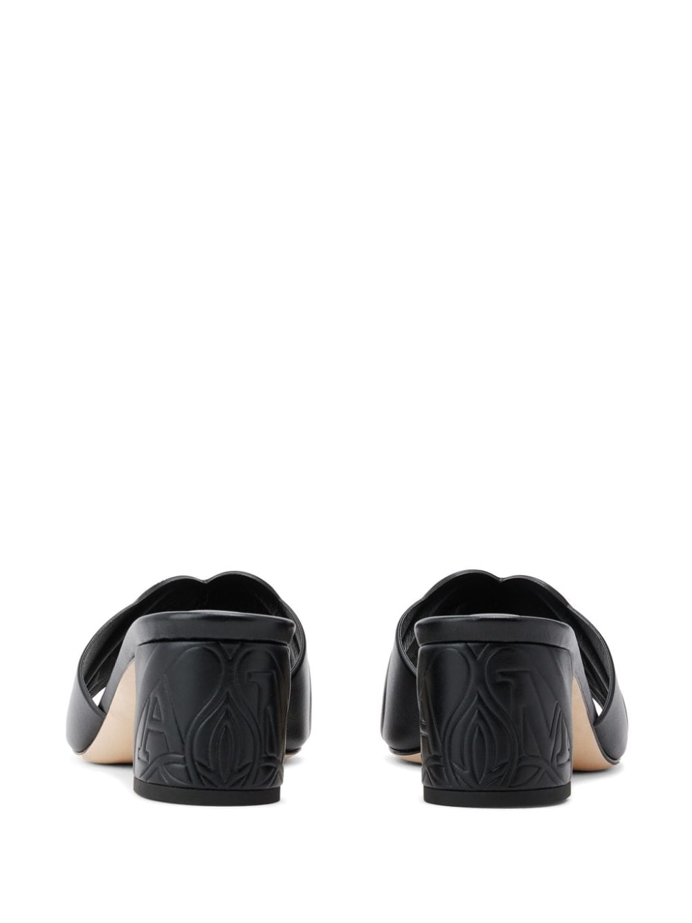 Alexander McQueen seal leather mules