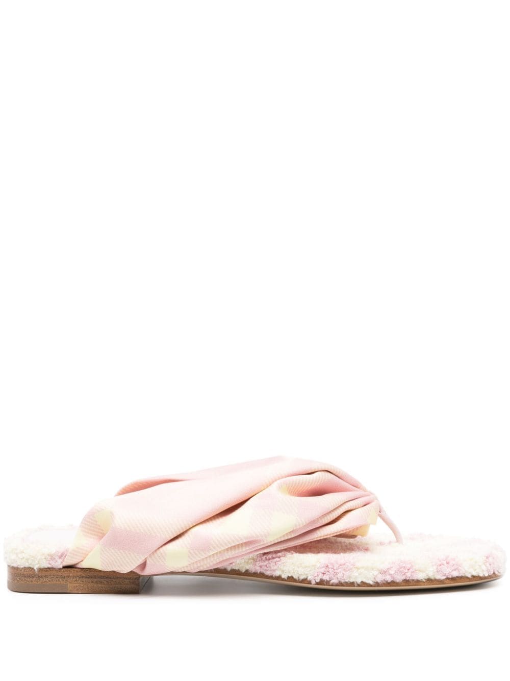 Burberry check thong sandals Burberry