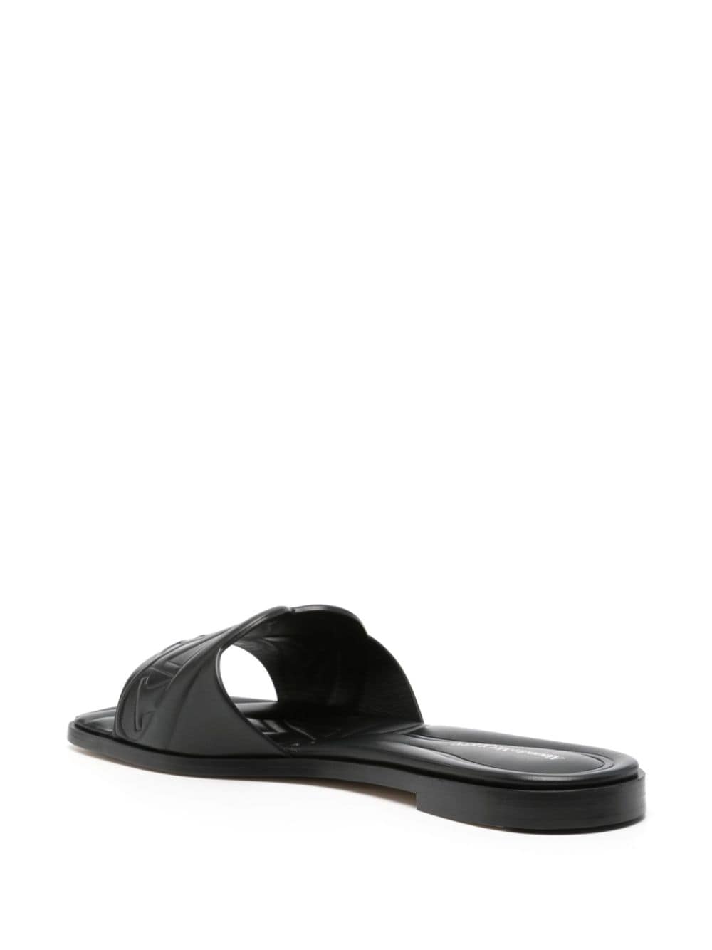 Alexander McQueen logo-embossed leather sandals Alexander Mcqueen
