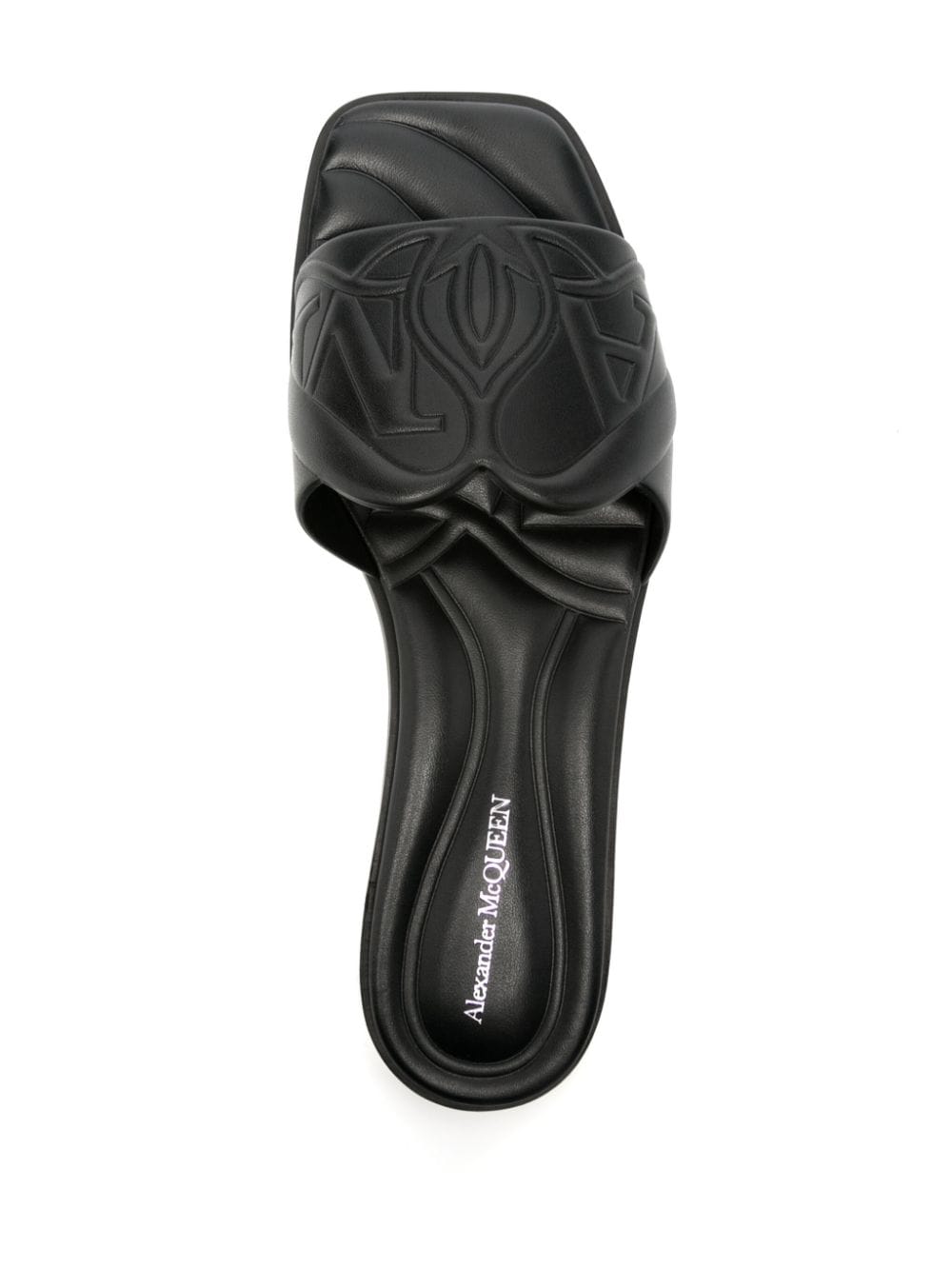 Alexander McQueen logo-embossed leather sandals Alexander Mcqueen