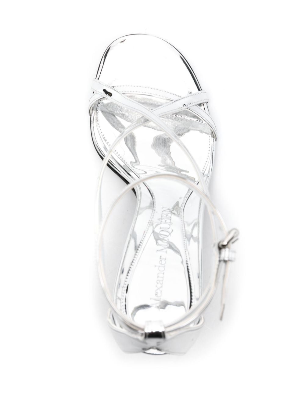 Alexander McQueen Twisted Armadillo 95mm patent sandals Alexander Mcqueen