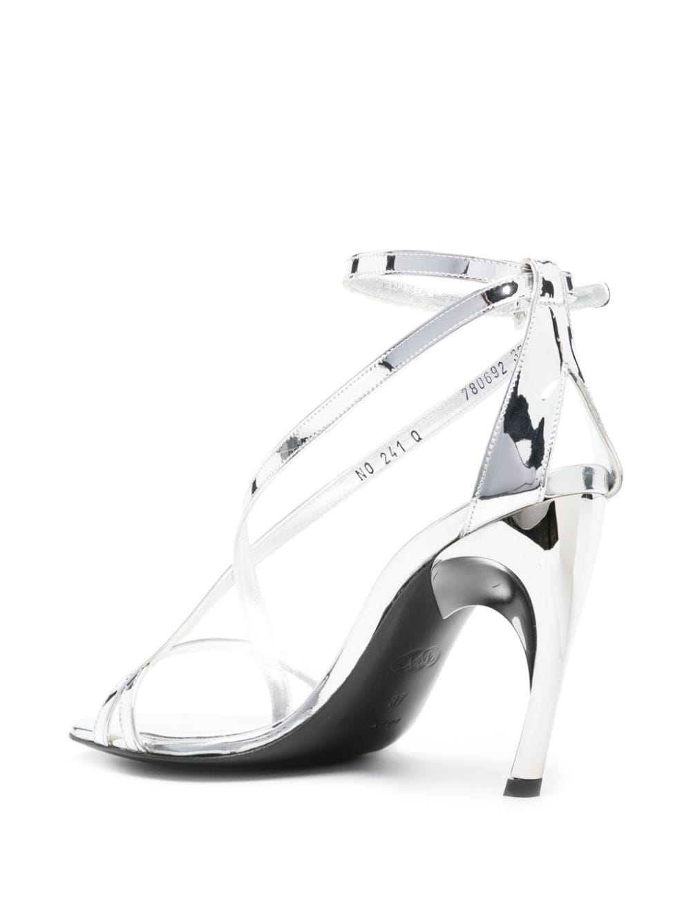 Alexander McQueen Twisted Armadillo 95mm patent sandals Alexander Mcqueen
