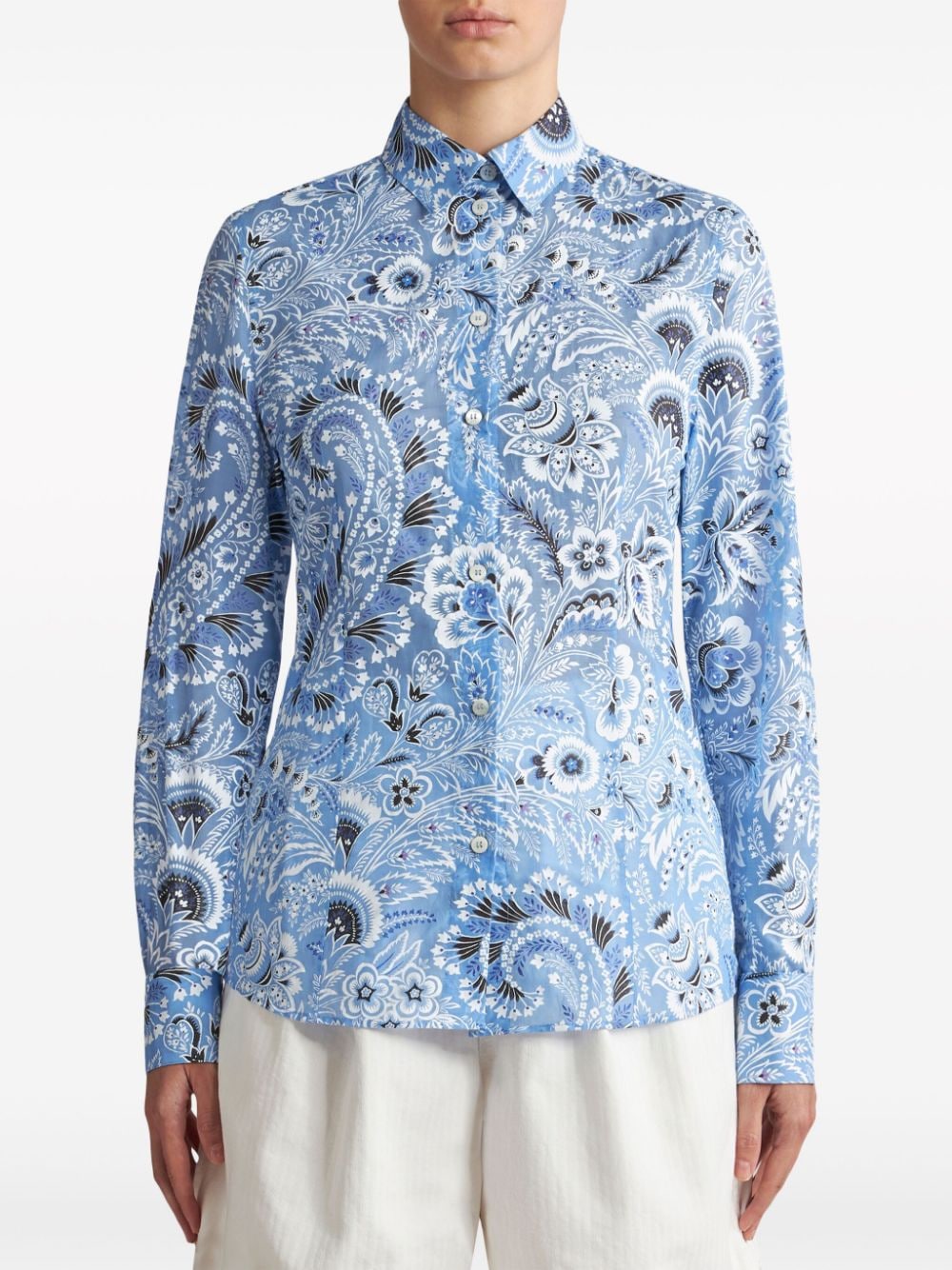 Etro Shirts Clear Blue Etro