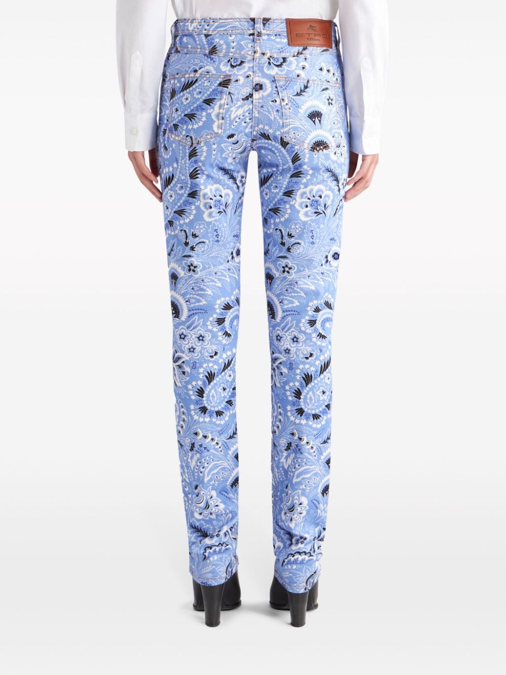 Etro Bandana-print skinny jeans Etro
