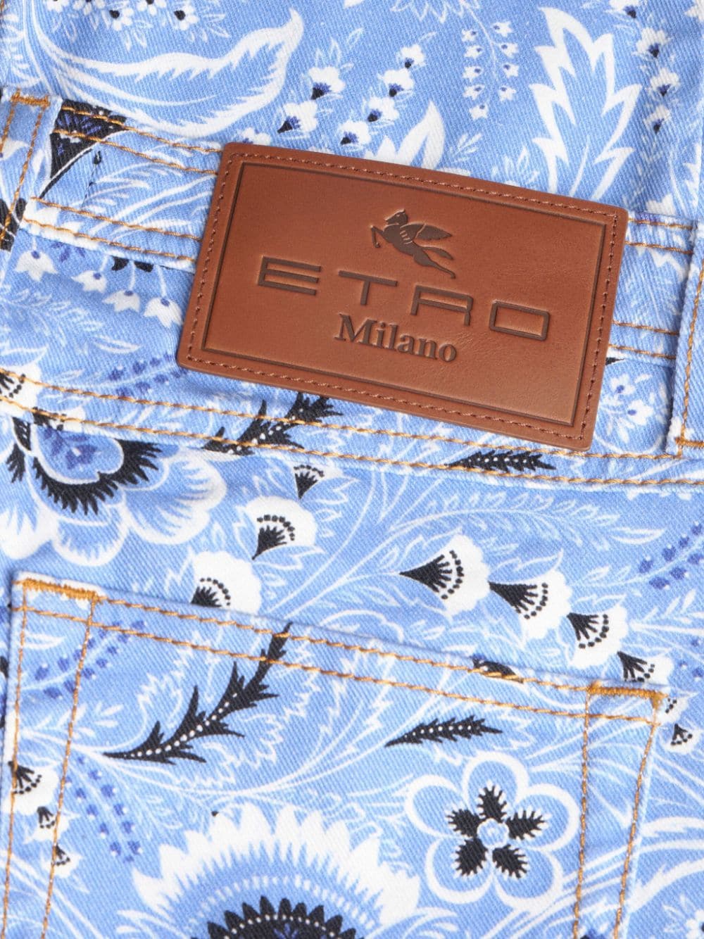 Etro Bandana-print skinny jeans Etro