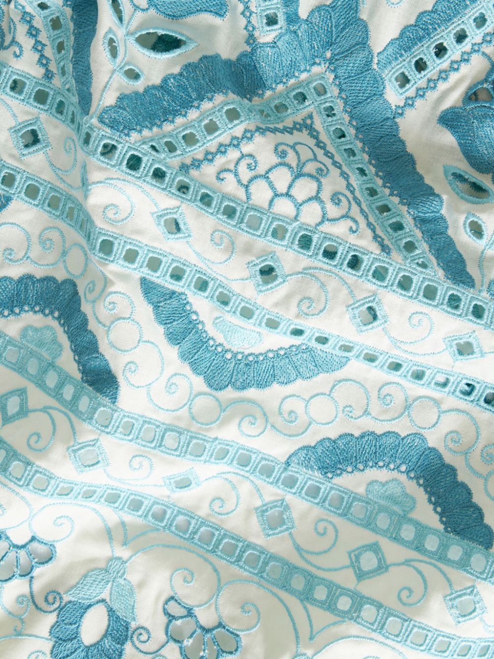 Etro Broderie anglaise flared dress Etro