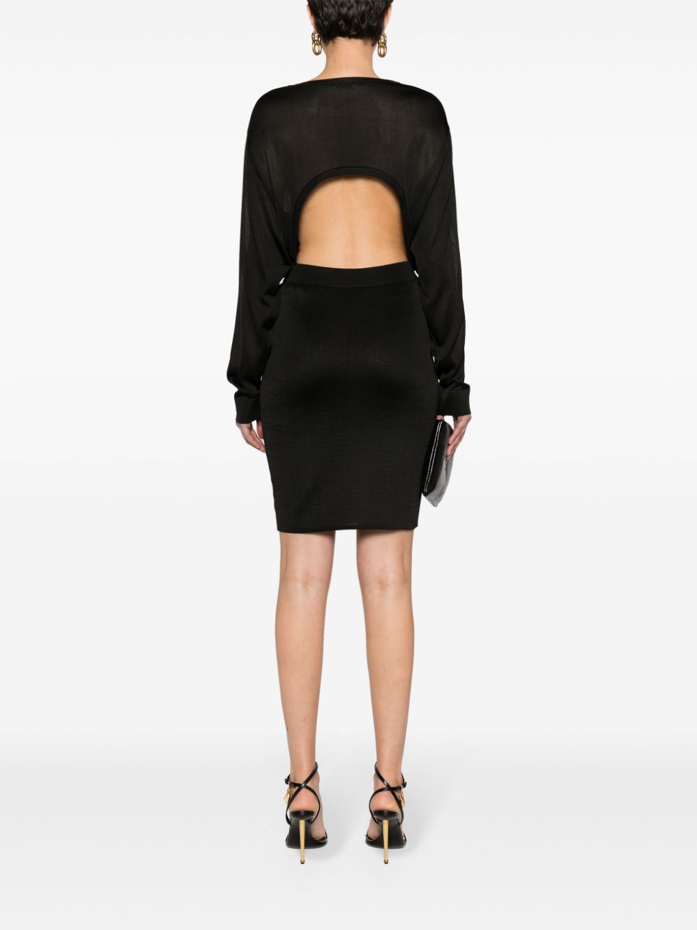 Saint Laurent open-back knitted dress Saint Laurent