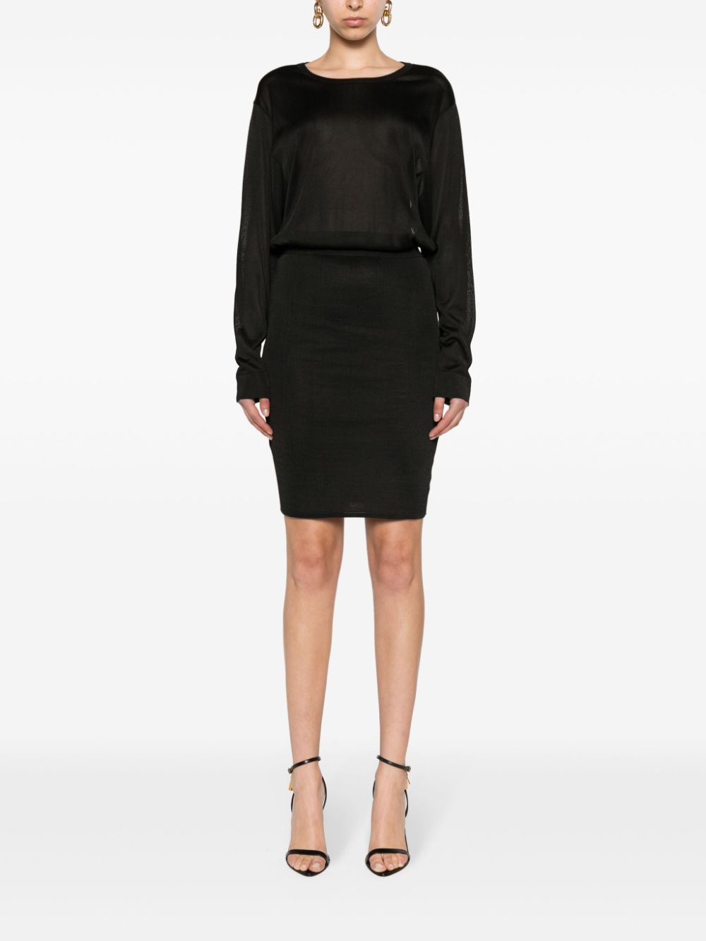Saint Laurent open-back knitted dress Saint Laurent
