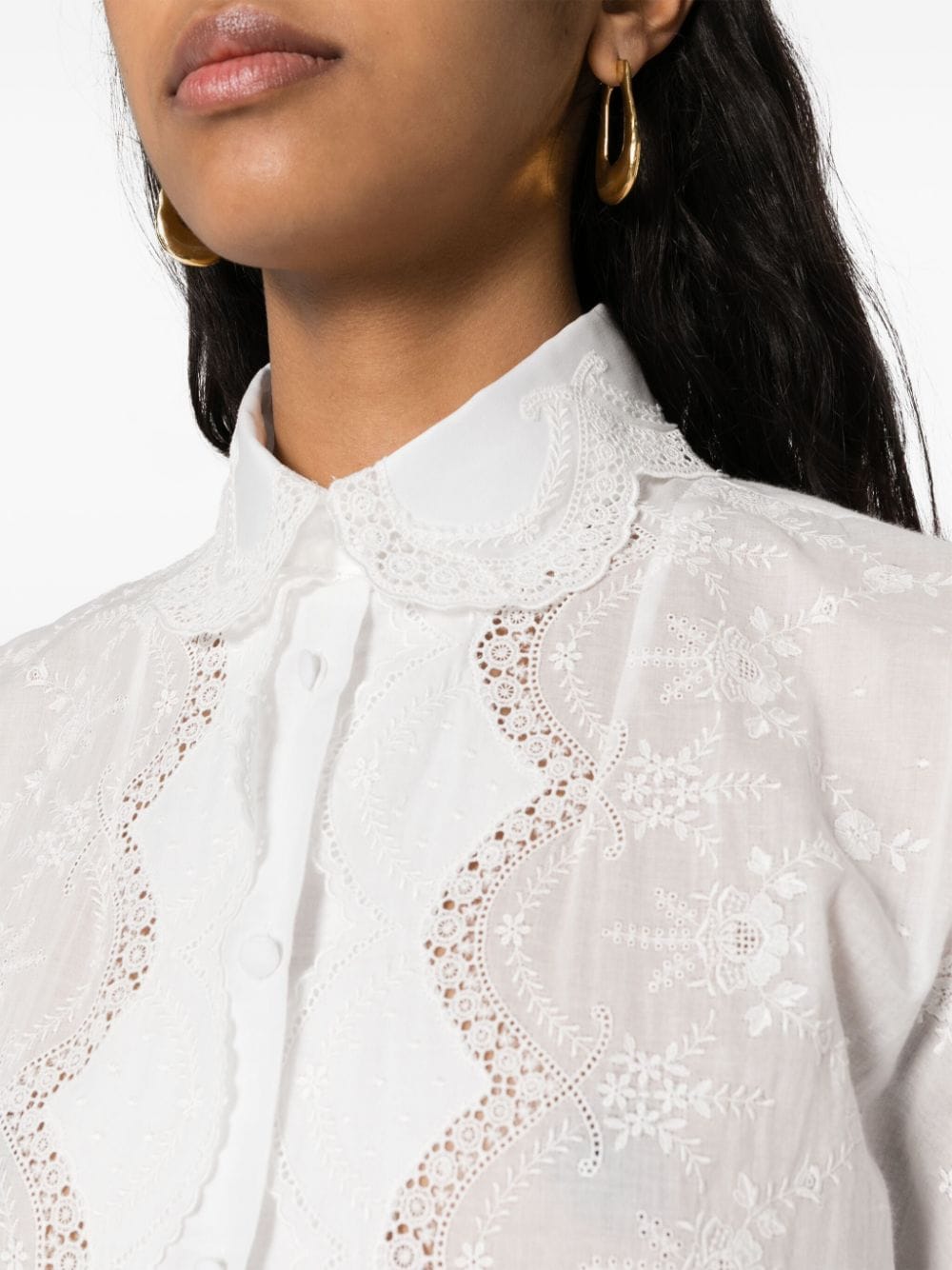 Ermanno Scervino Embroidered shirt dress Ermanno Scervino
