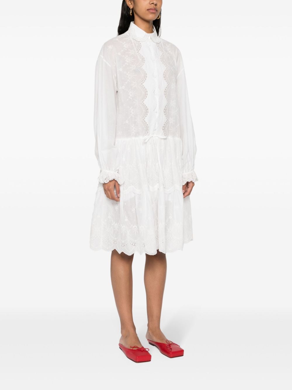 Ermanno Scervino Embroidered shirt dress Ermanno Scervino