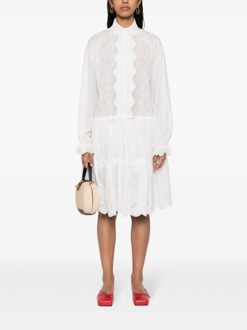 Ermanno Scervino Embroidered shirt dress Ermanno Scervino