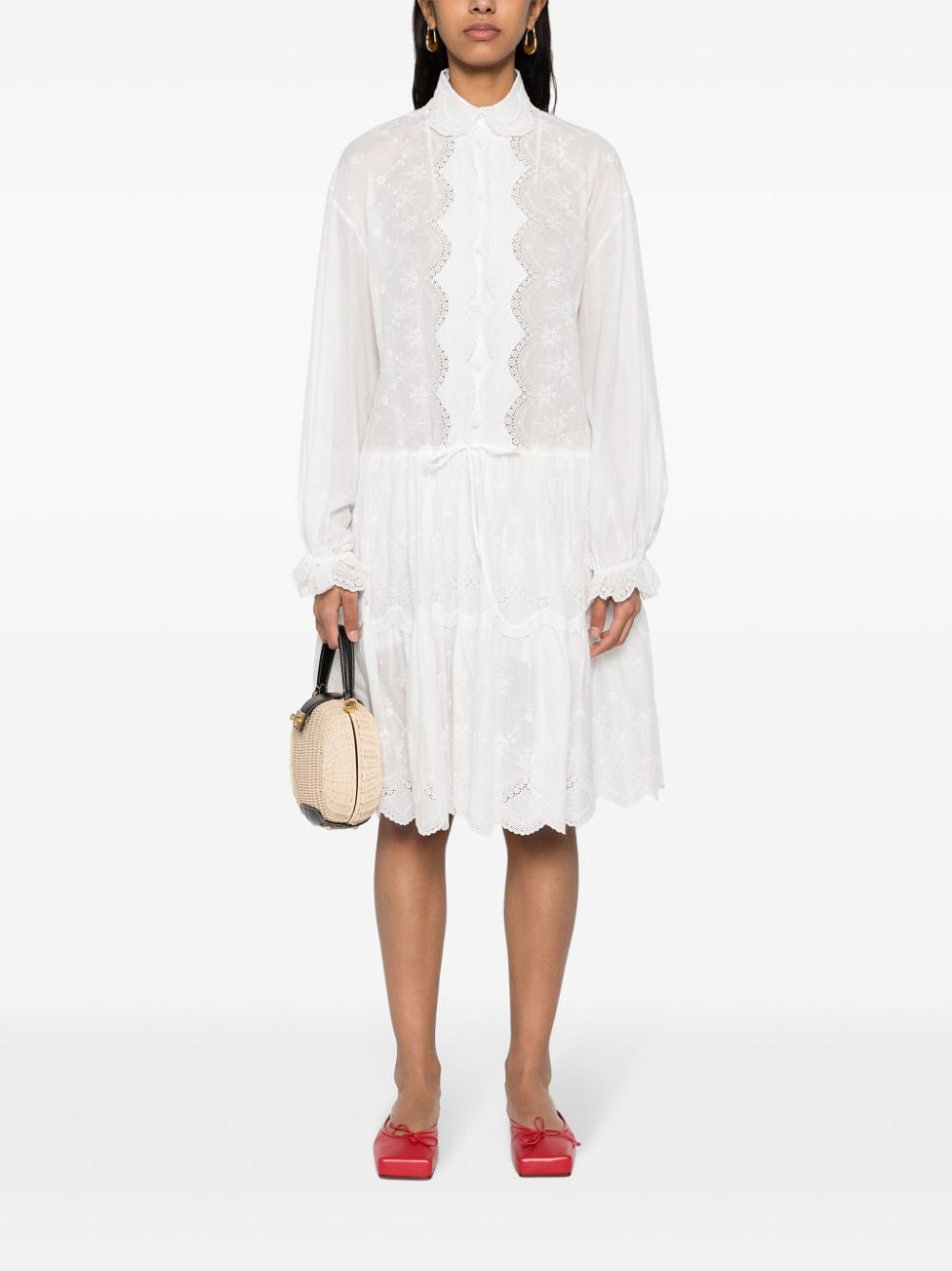 Ermanno Scervino Embroidered shirt dress Ermanno Scervino