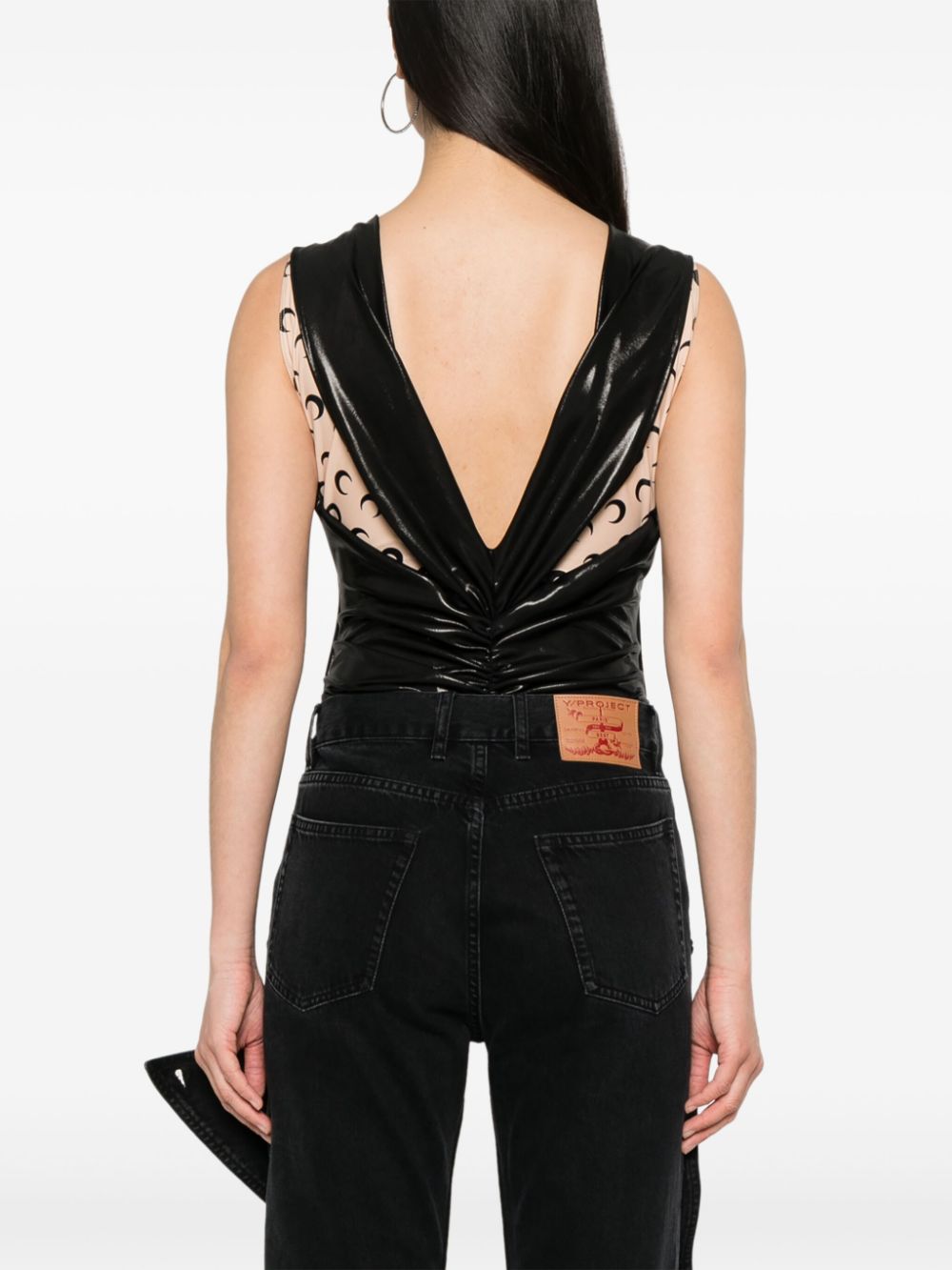 Marine Serre Bodysuit with Moon print Marine Serre