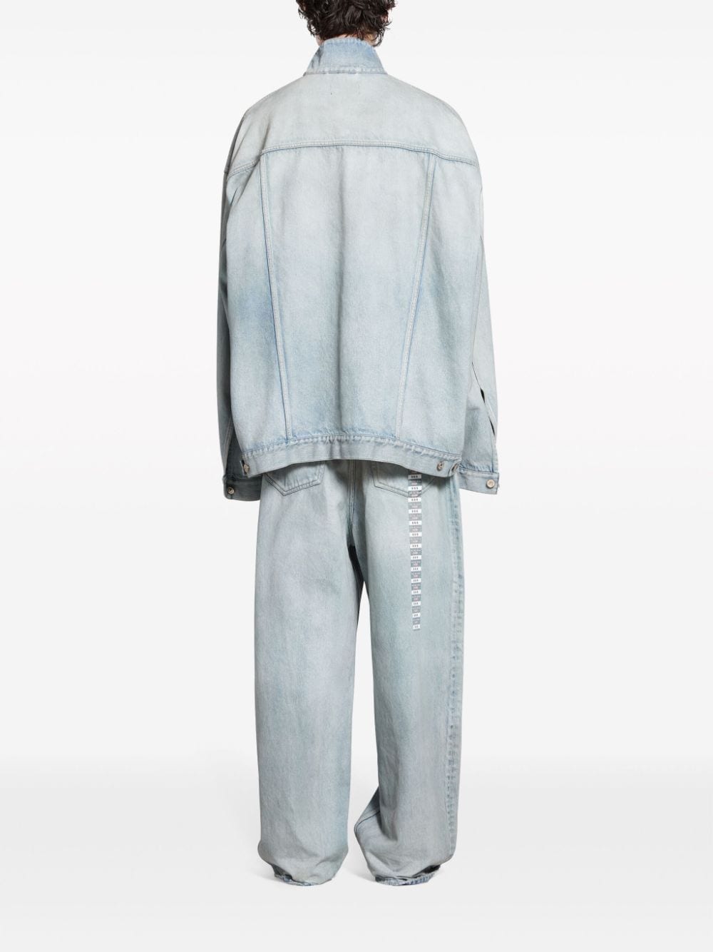 Balenciaga Denim jacket with flap pockets and drop shoulder Balenciaga