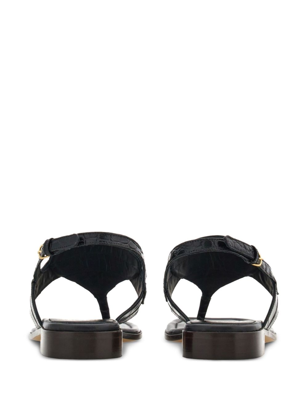 Ferragamo Gancini-buckle Leather Sandals Ferragamo