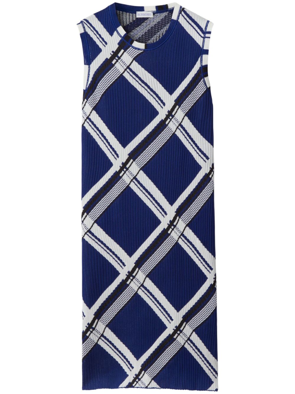 Burberry check-print silk dress Burberry
