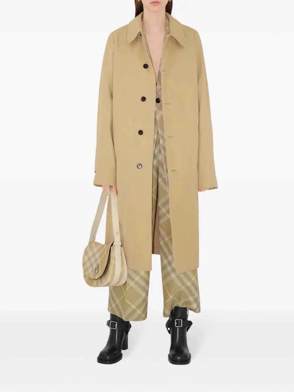 Burberry check-print tailored wool trousers Burberry