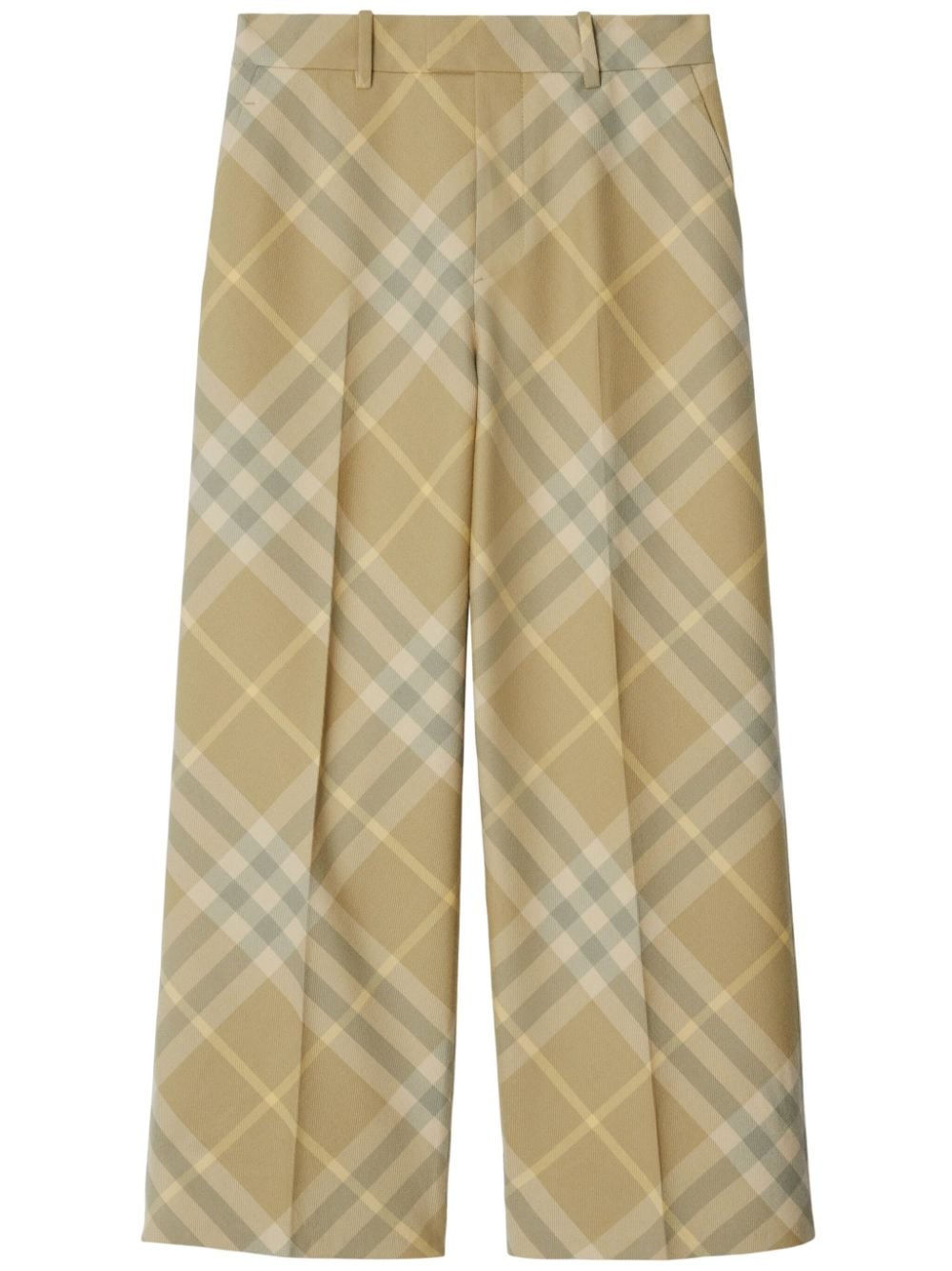 Burberry check-print tailored wool trousers Burberry