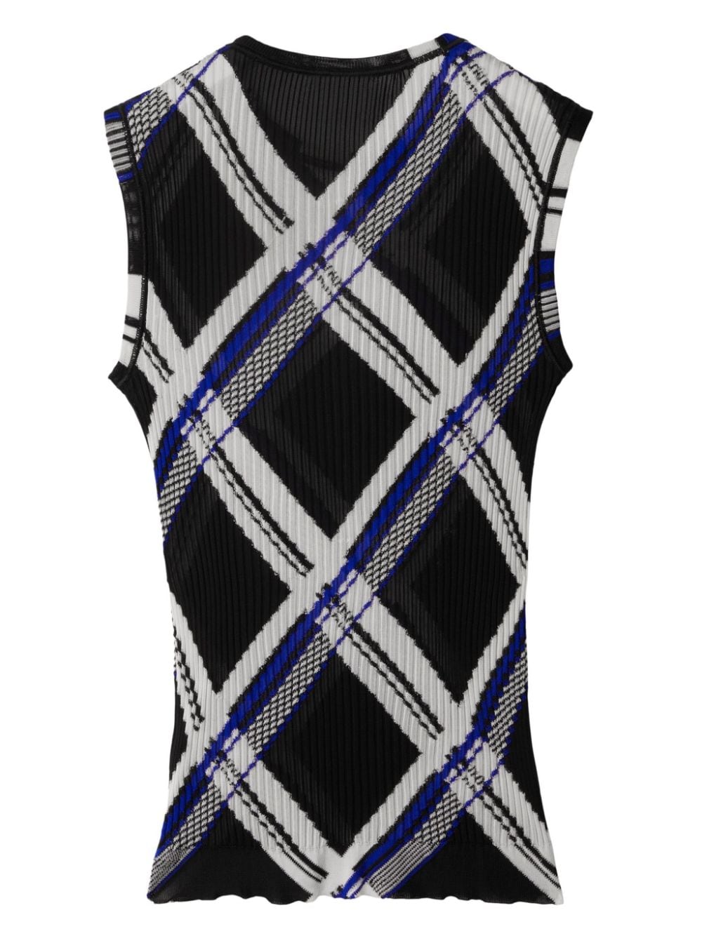 Burberry checked silk top Burberry