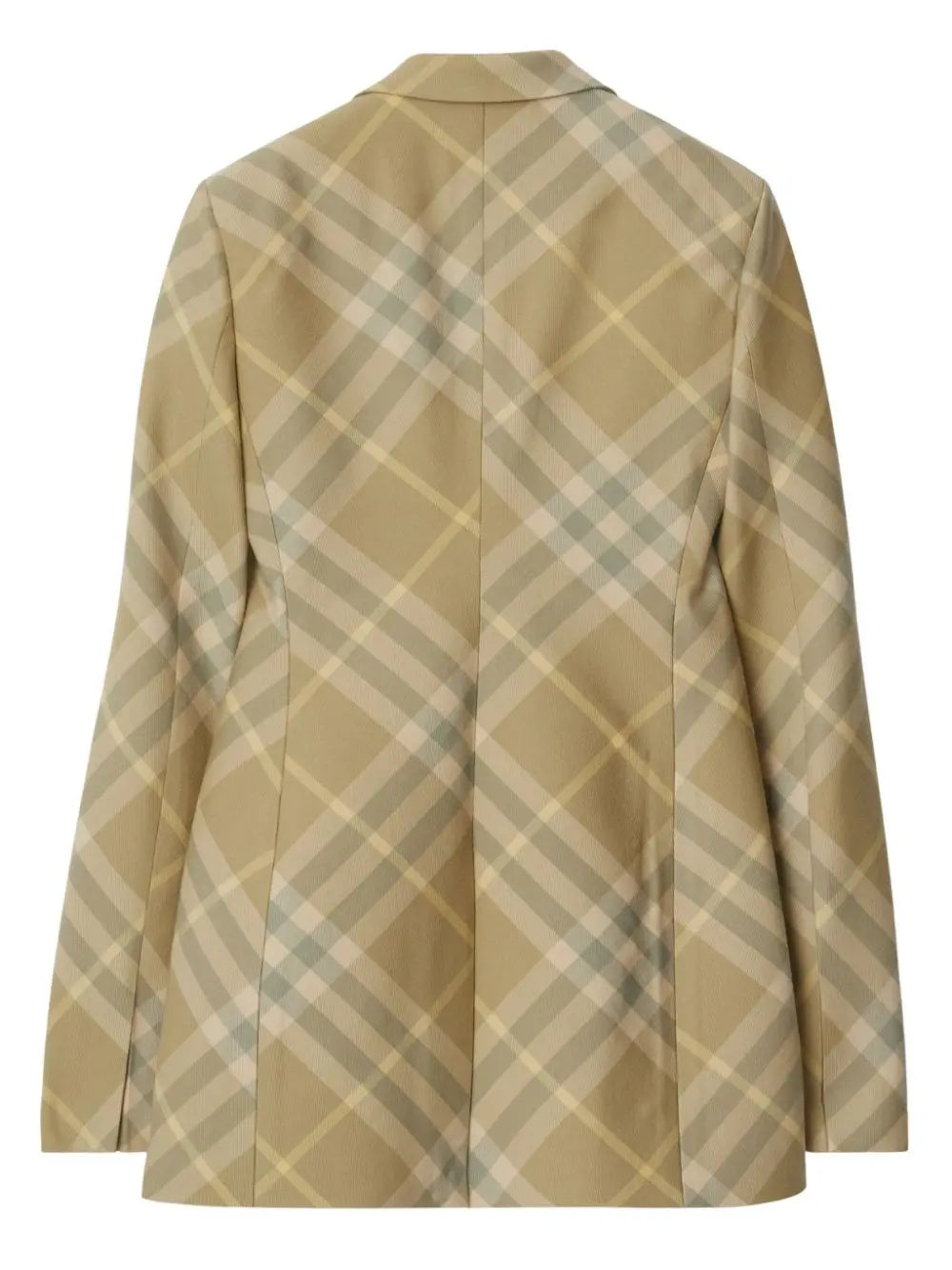 Burberry checked tailored single-breasted blazer Burberry
