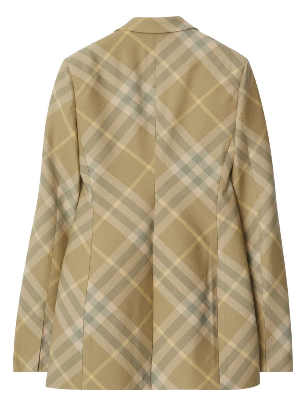 Burberry checked tailored single-breasted blazer Burberry