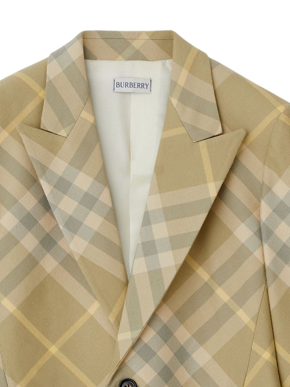 Burberry checked tailored single-breasted blazer Burberry