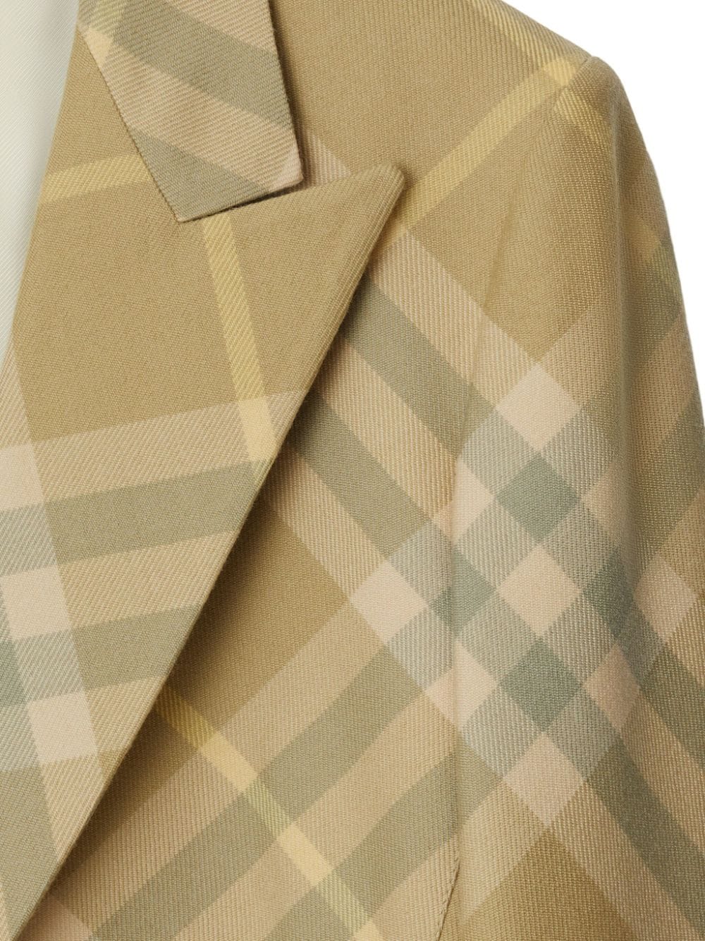 Burberry checked tailored single-breasted blazer Burberry