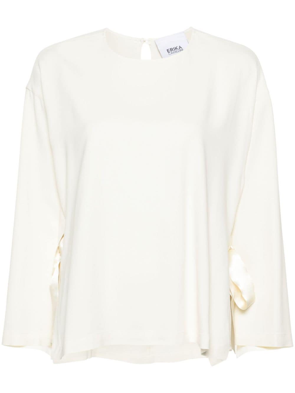 Erika Cavallini Semi-Couture Top White Erika Cavallini Semi-Couture